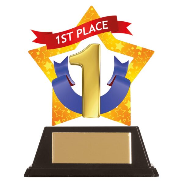 Mini-Star 1st Place Acrylic Plaque- TAC19626