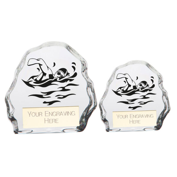 Mystique Swimming Glass Award- TCR22250